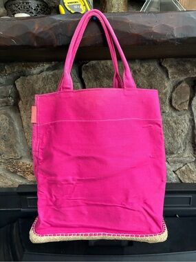 Saldarini 1882 Canvas Shoulder Tote Bag Pink New With Tags